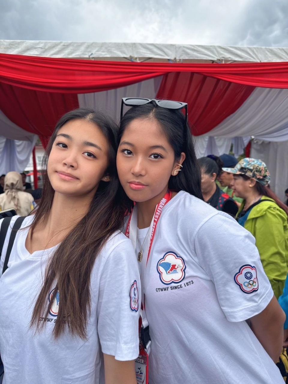 Jocelyn陳宥蓁（左）、Riona陳禹璇（右）以國手身份，同赴印尼米納哈薩出賽（STARFiSH提供）