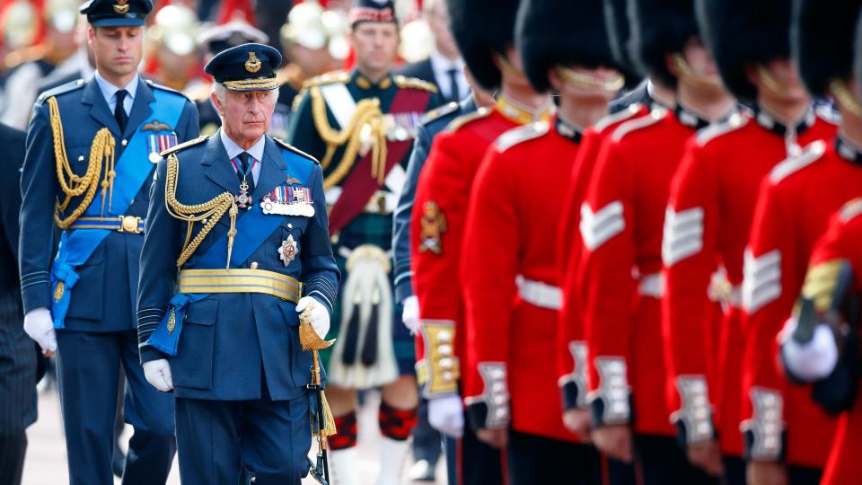 King Charles with guards