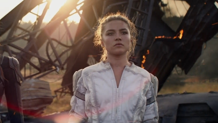 Florence Pugh as Yelena Belova in 'Black Widow'. (Credit: Marvel/Disney)