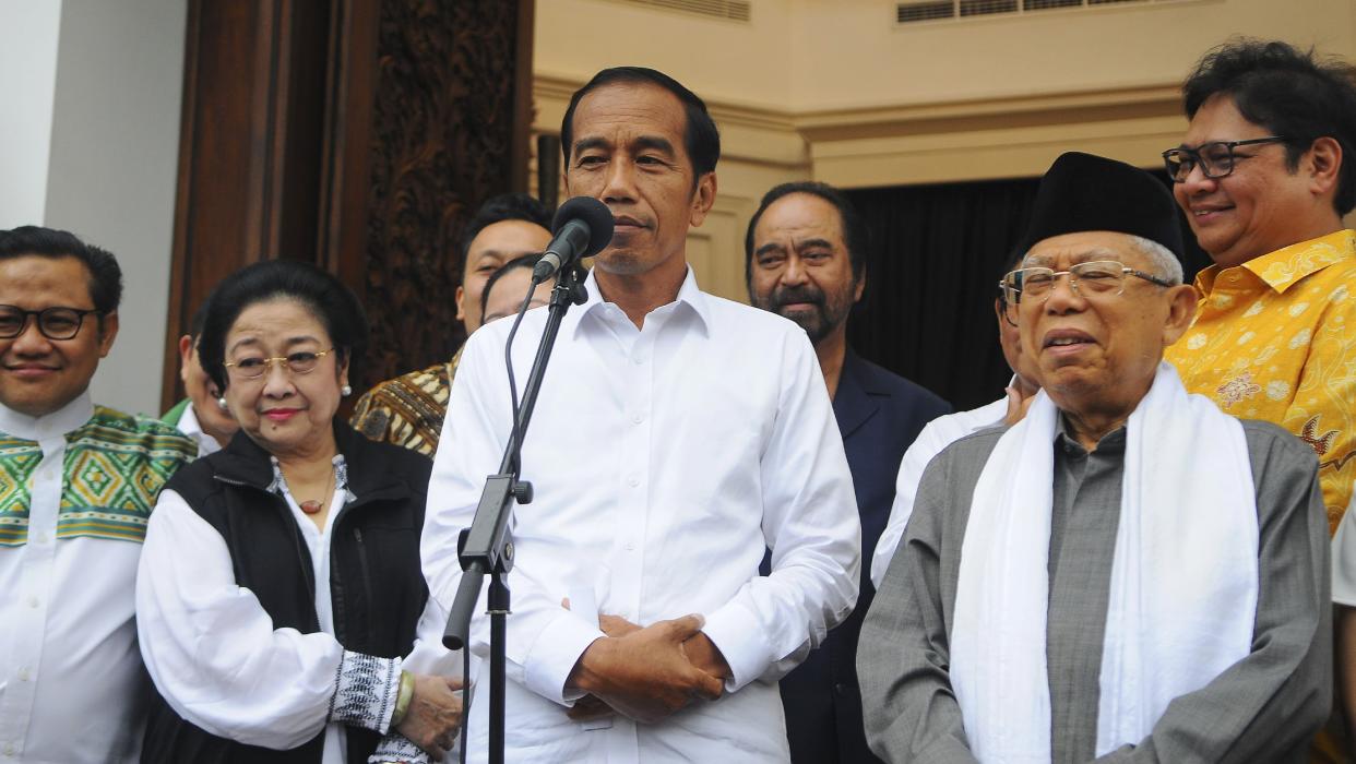 Joko Widodo, le 18 avril 2019. - Citra Rafina Aqilasah - AFP