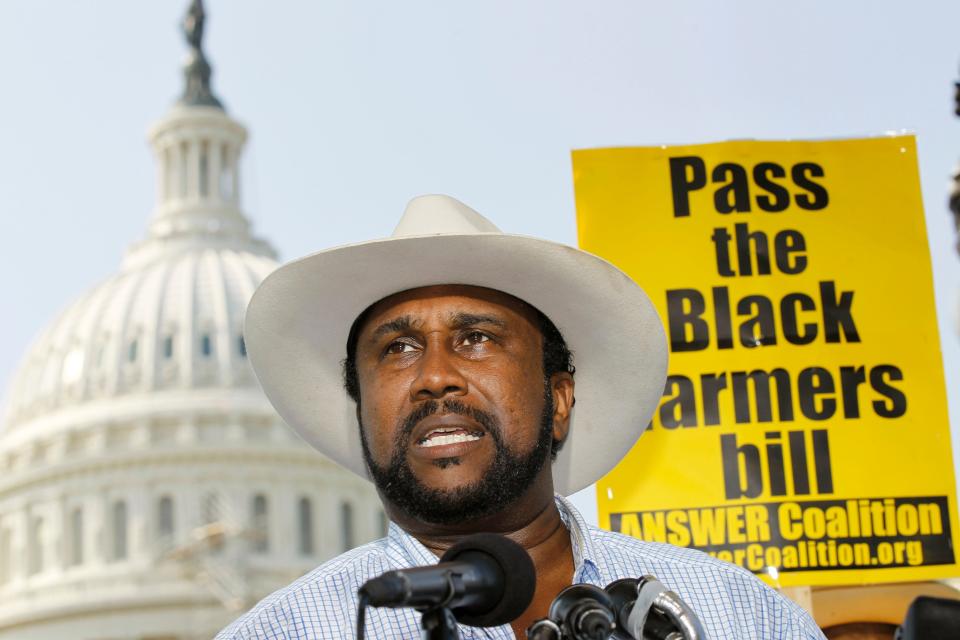 John Boyd, president of the National Black Farmers Association, pushed lawmakers for a settlement for Black farmers in 2010. He says a measure included in President Biden's  coronavirus relief plan would provide financial help for "farmers who historically have been left out of federal aid.”