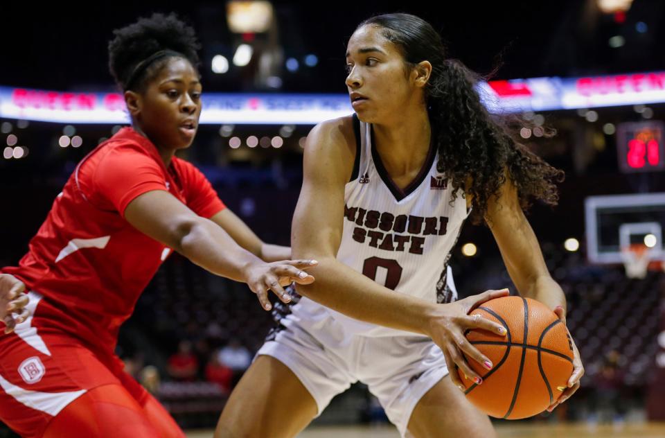 Abi Jackson, of Missouri State, during the Lady Bears game against Bradley at JQH Arena on Thursday, Jan. 20, 2022.