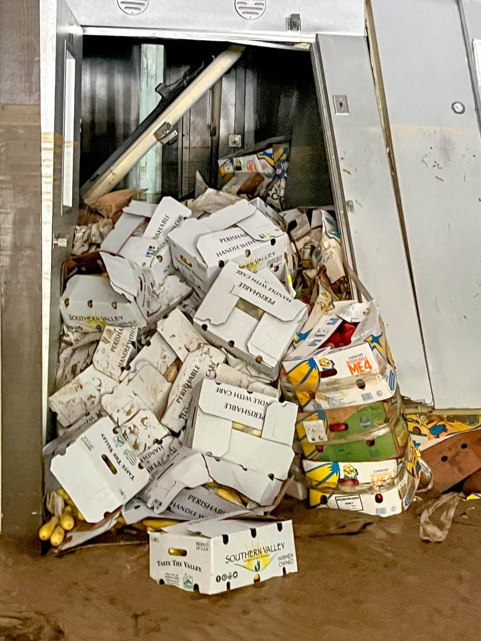 MANNA FoodBank's facility at 627 Swannanoa River Road was destroyed by floodwaters from the Swannanoa River during Tropical Storm Helene.