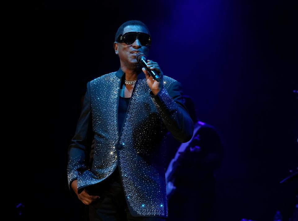 Babyface, a twelve-time Grammy award winner takes the stage during the last night of the Cincinnati Music Festival Saturday, July 23, 2023, at Paycor Stadium.