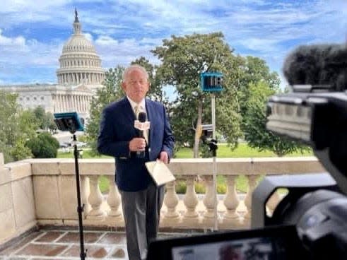 KESQ Evening News Anchor/Reporter John White reporting from Washington DC.