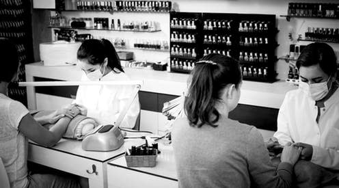 <span class="caption">Nail bars are havens for modern slavery.</span> <span class="attribution"><span class="source">shutterstock</span></span>