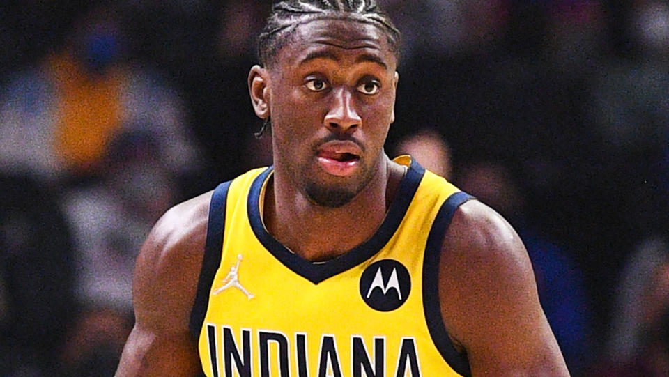 Caris LeVert, pictured here in action for the Indiana Pacers in the NBA.