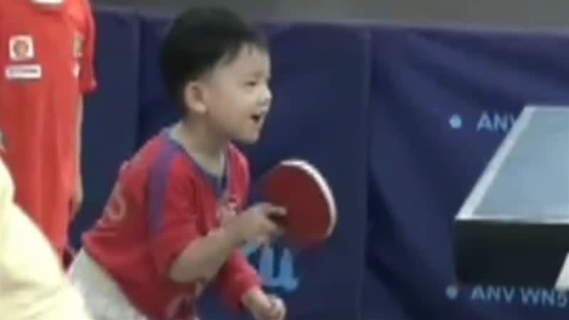 高承睿4歲時加入民權國小球隊訓練。（圖／民眾提供）