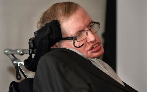  Professor Stephen Hawking - Credit: JULIAN SIMMONDS for The Telegraph 