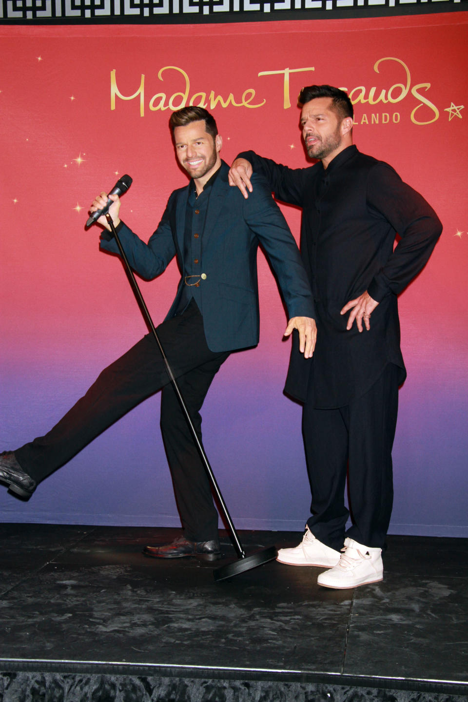 Ricky Martin unveils his Madame Tussauds Wax Figure at Madame Tussauds in Las Vegas