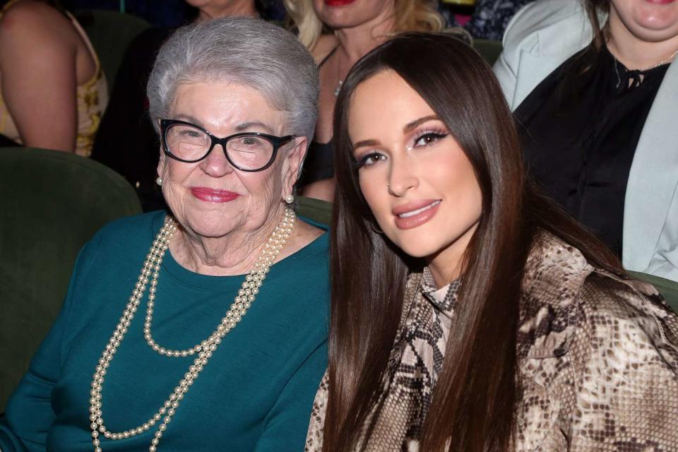 <p>Bruce Glikas/Getty</p> Barbara Musgraves and Kacey Musgraves in New York City in April 2023