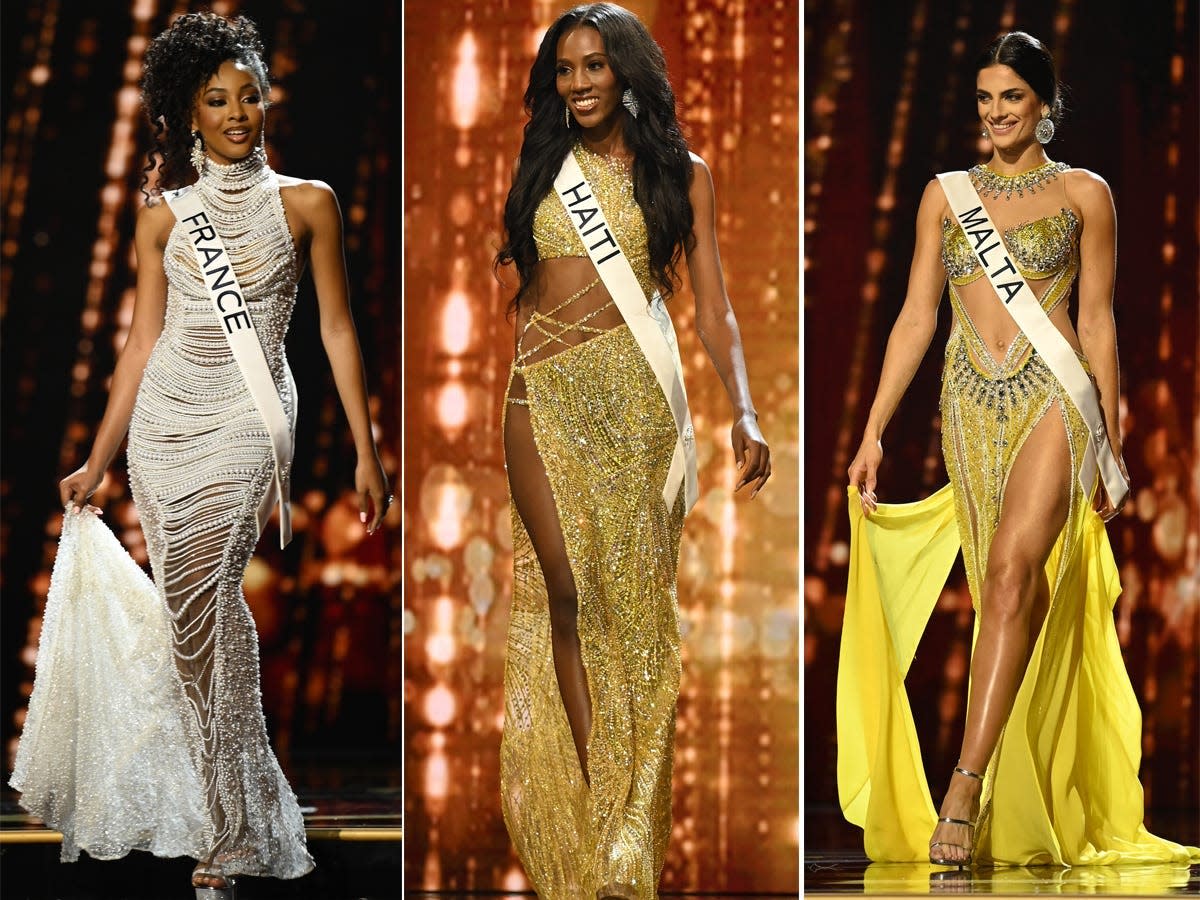 The contestants wore bold looks for the 71st Miss Universe pageant.