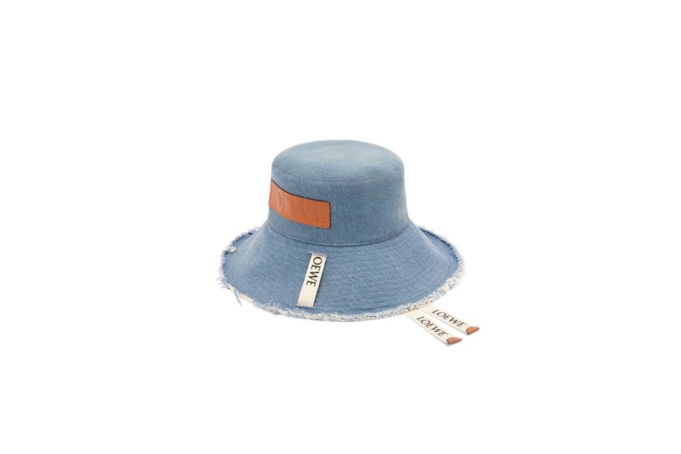 Loewe Frayed fisherman hat in denim and calfskin HK$5,150 