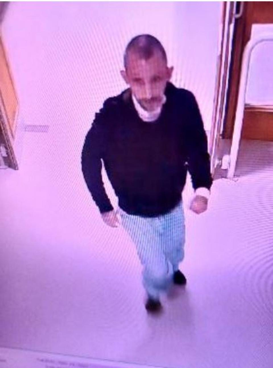 Matthew Ellis pictured at Homerton Hospital (Met Police)