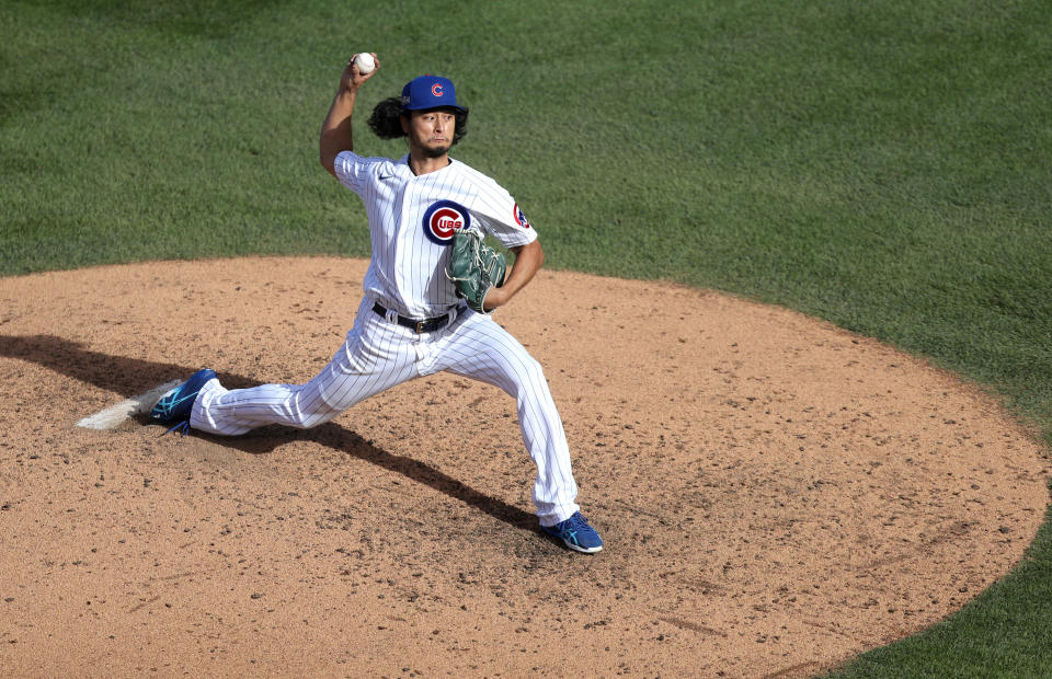 達比修有曾效力芝加哥小熊。（Chris Sweda/Chicago Tribune/Tribune News Service via Getty Images）