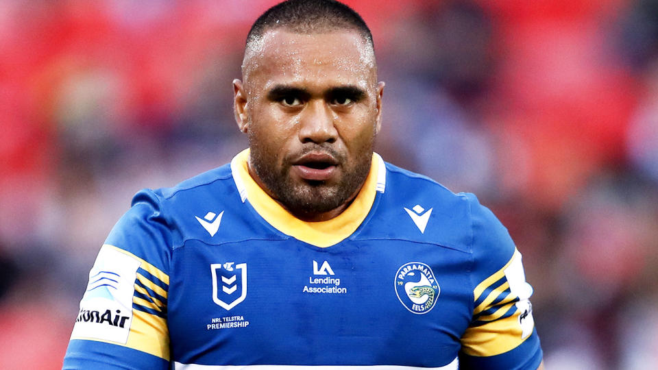 The NRL has apologised to Parramatta's Junior Paulo after a post on the league's official social media accounts included a gorilla emoji in a post abut the Eels star. (Photo by Brendon Thorne/Getty Images)