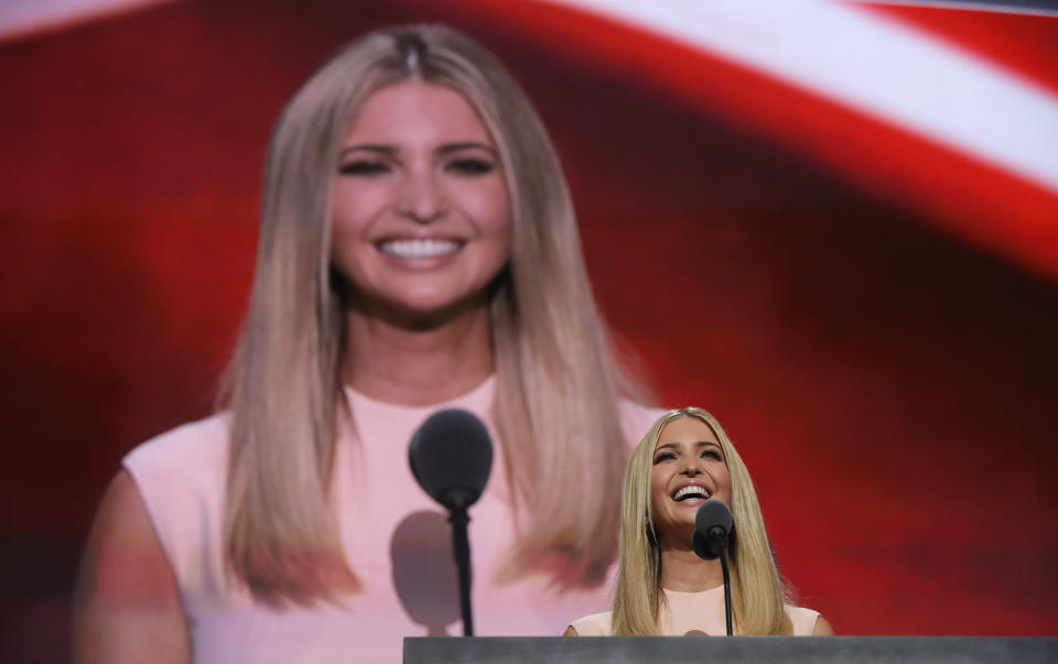 At the Republican National Convention last summer, Ivanka Trump said she and her father were committed to equal pay for women. (Photo: Brian Snyder/Reuters)