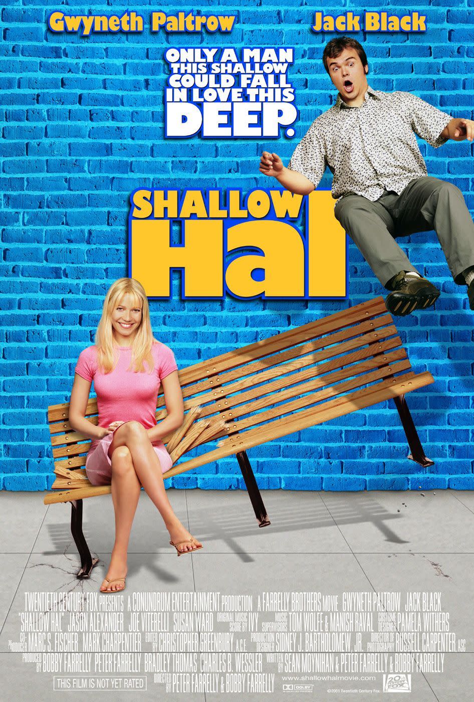 <p>Just as campy as the 2000s, <em>Shallow Hal</em> with peak Jack Black tells a story that goes beyond looks. Hal (Black) gets hypnotized into seeing beauty even in the type of women that he wouldn’t consider attractive. Released on November 1, 2001, this one saw a lot of extended success upon its DVD release. </p>