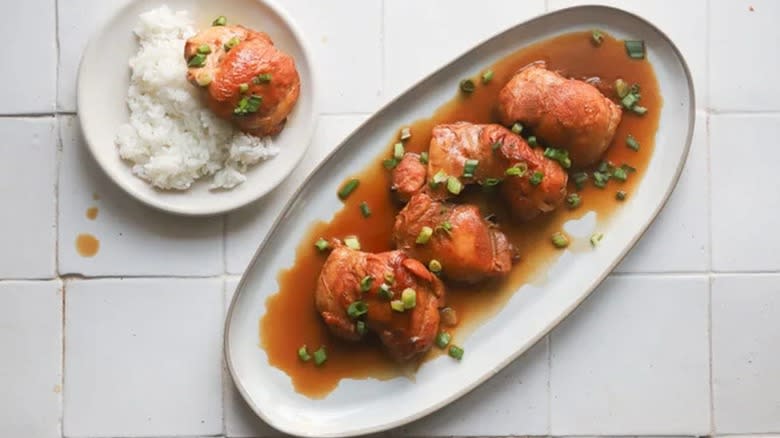 adobo soy sauce chicken thighs