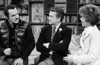 <p>The actor looks casual and cool while making an appearance on <em>The Morning Show </em>with Regis Philbin and Ann Abernathy in 1984. </p>