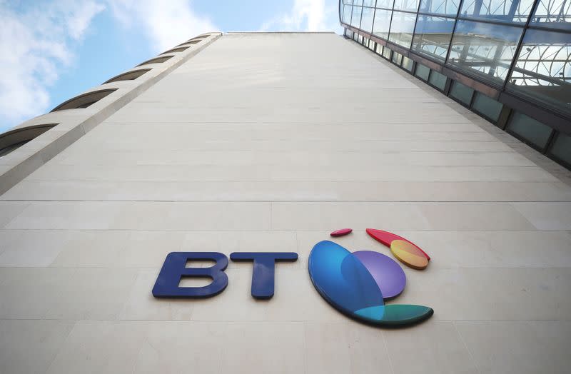 FILE PHOTO: British Telecom (BT)'s headquarters is seen in central London