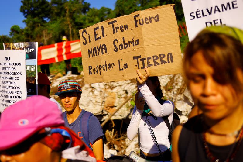 The Wider Image: Collapse, contamination: Mexican scientists sound alarm at Mayan Train