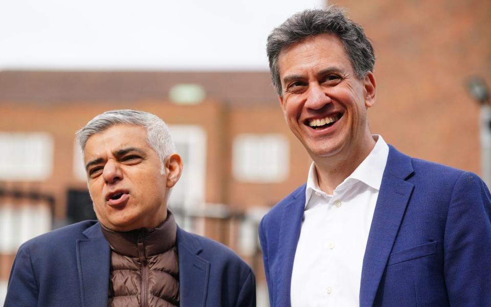 Sadiq Khan and Ed Miliband