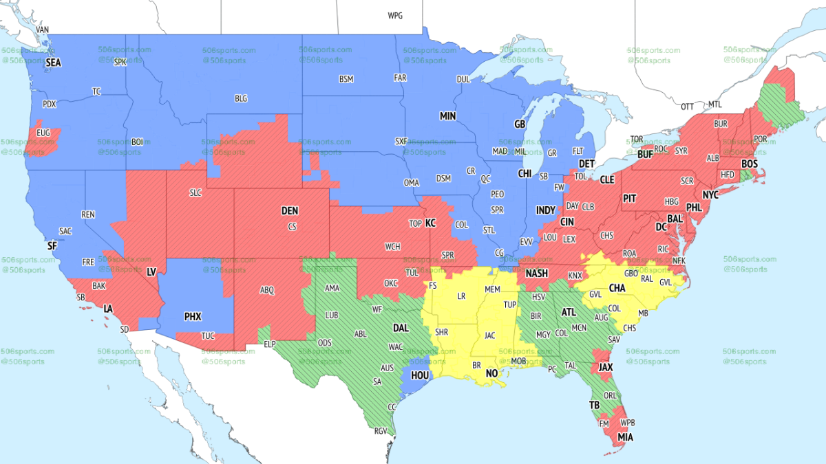 NFL Distribution Map: Will you see the Steelers vs. Jets, Week 4