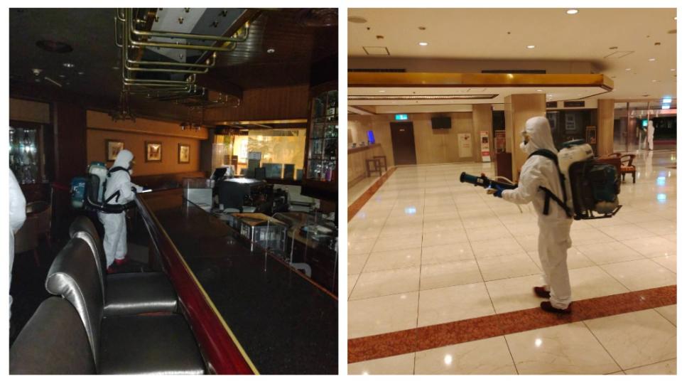 染疫機師曾經前往台北福華飯店的七賢吧，飯店表示已經立即做好消毒工作。（圖／福華飯店提供）