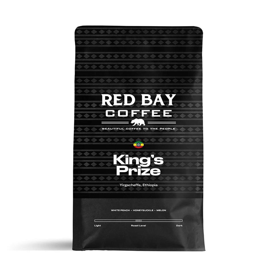 <p>amazon.com</p><p><strong>$18.99</strong></p><p><a href="https://www.amazon.com/Red-Bay-Coffee-Blend-Ounce/dp/B071SHBQWT?ref_=ast_sto_dp&tag=syn-yahoo-20&ascsubtag=%5Bartid%7C10070.g.19843084%5Bsrc%7Cyahoo-us" rel="nofollow noopener" target="_blank" data-ylk="slk:Shop Now" class="link ">Shop Now</a></p><p>If her day doesn’t really get started until she’s had her coffee, get her a bag (or monthly subscription) of Red Bay Coffee. Their beans come directly from sustainable farms that support local agricultural development in East Africa. These beans have notes of white peach and honeysuckle in each cup.</p>