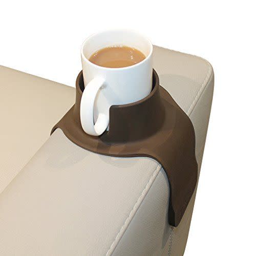 CouchCoaster - The Ultimate Drink Holder for Your Sofa, Mocha Brown