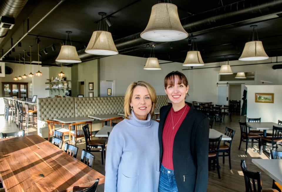 Owner Karen Lewis, left, and manager Lydia Benedict aim to make their new restaurant The Table Peoria, 8305 N. Allen Road, into a popular venue for live music and other events in North Peoria.