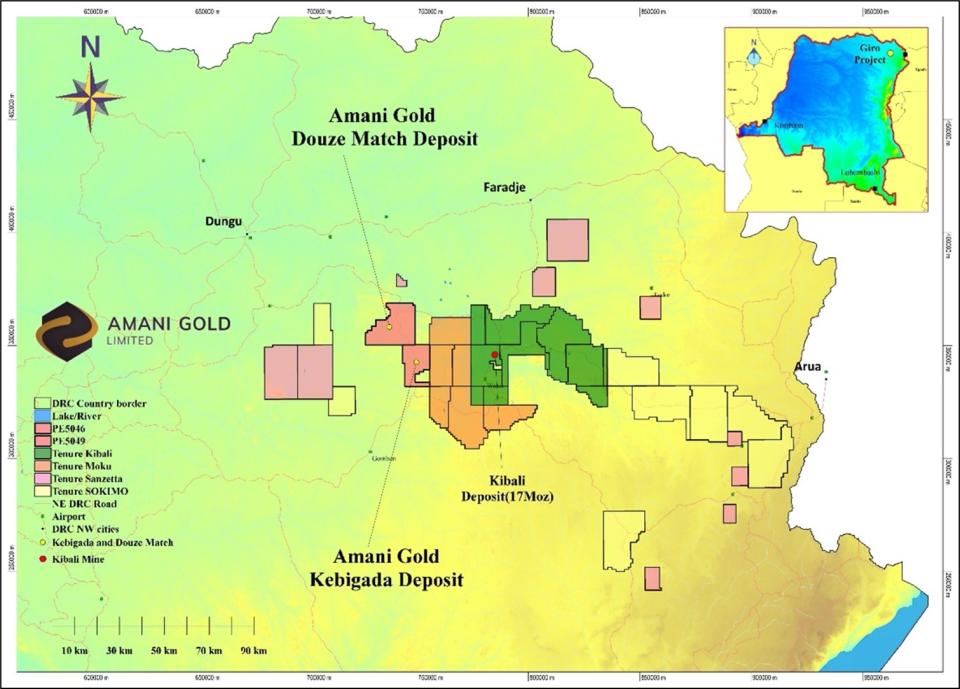 Amani Gold Ltd., Sunday, August 7, 2022, Press release picture