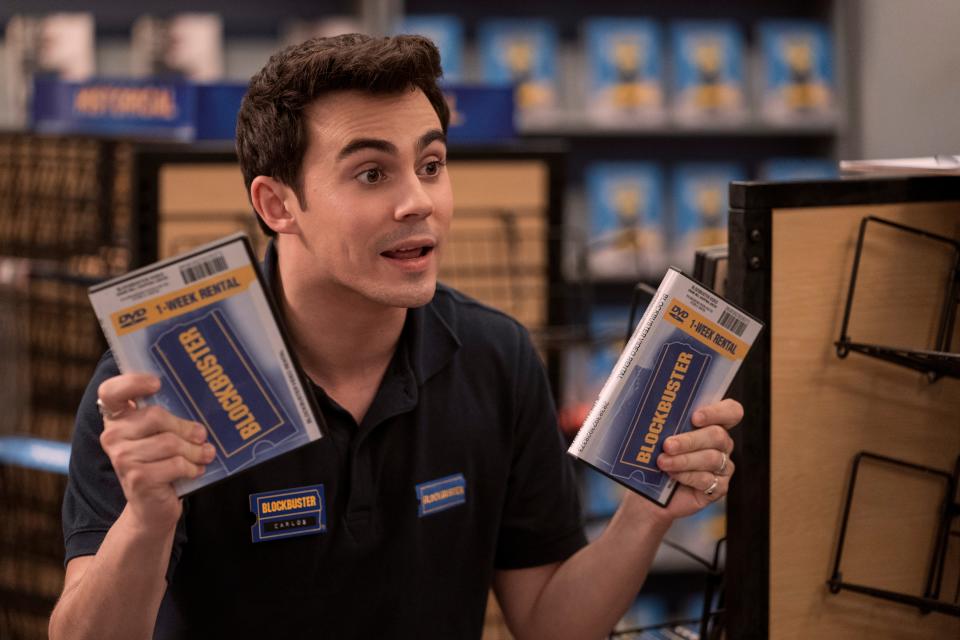 Tyler Alvarez as Carlos in Blockbuster. (Ricardo Hubbs/Netflix)