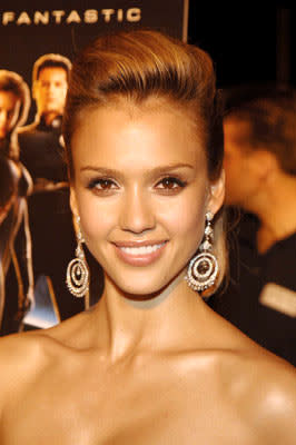 Jessica Alba at the New York premiere of 20th Century Fox's Fantastic Four