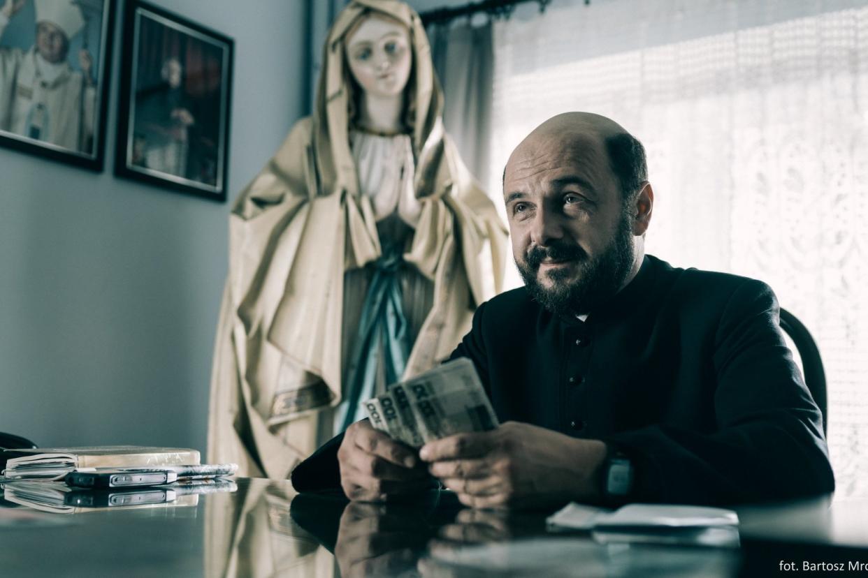 Arkadiusz Jakubik playing a priest in the Polish movie 'Kler', directed by Wojciech Smarzowski: REUTERS