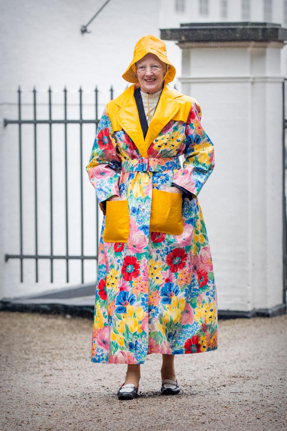 Queen Margrethe floral coat