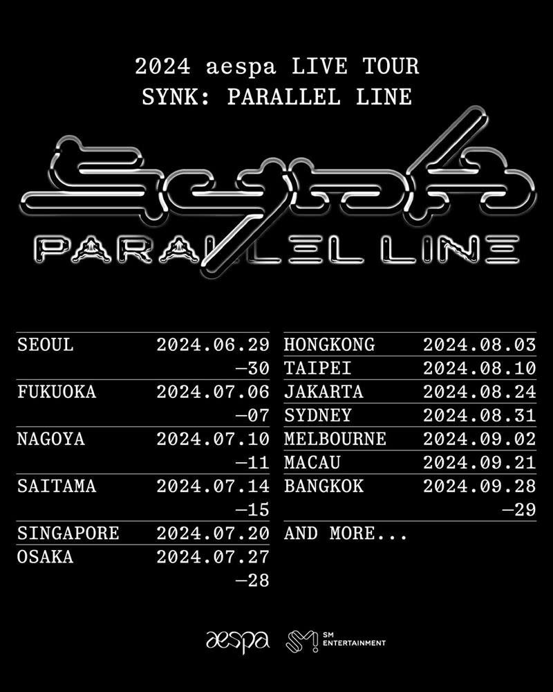 aespa日本福岡場時間訂在7月6、7日舉辦，撞上中國七七事變。（圖／翻攝自aespa X）