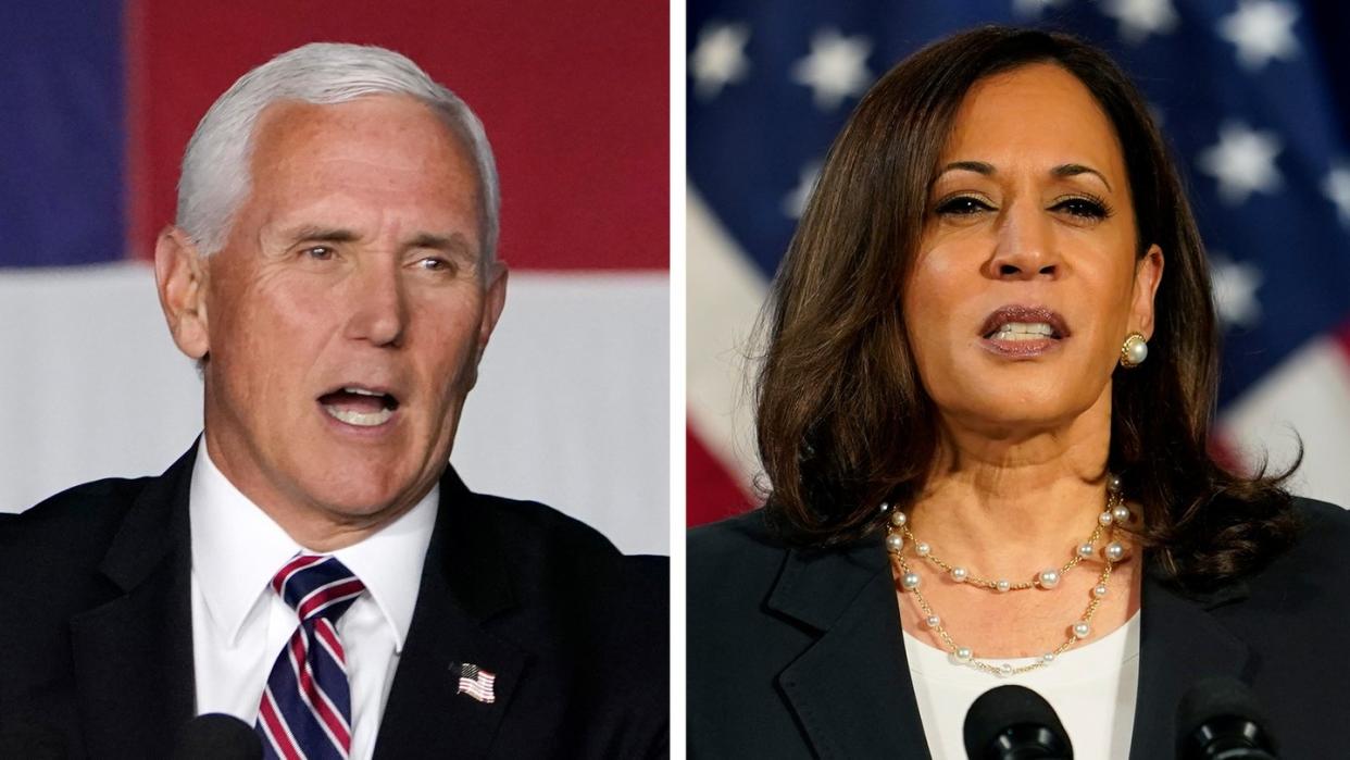 Mike Pence und Kamala Harris treffen in einem TV-Duell aufeinander.