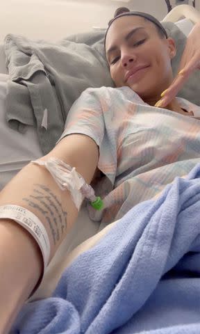 <p>Amanza Smith/Instagram</p> Amanza Smith was hospitalized for a blood infection in June 2023.