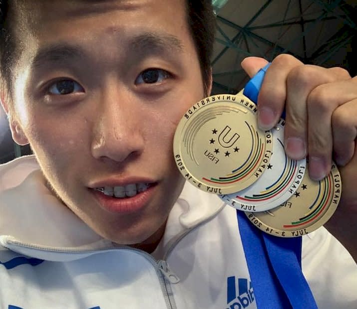 李智凱在拿坡里世大運體操，獲得一金一銀一銅。(臉書)