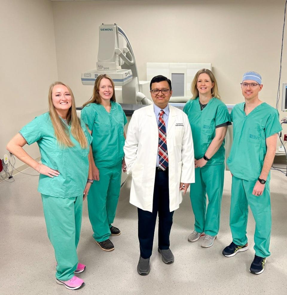 BSA Amarillo Diagnostic Clinic Gastroenterologist Haq Nawaz, MD, and his team, are seen in this provided photo. BSA Health System and BSA Amarillo Diagnostic Clinic leaders announced the opening of the BSA Center for Advanced Therapeutic Endoscopy at BSA Hospital.