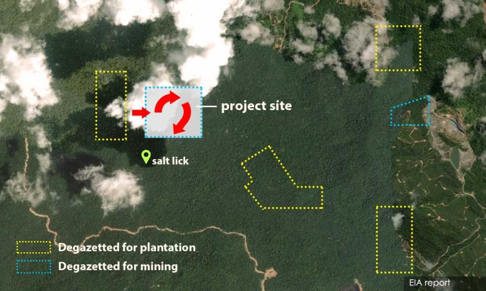 Proposed clearing starts from west to middle, then in a clockwise direction to allow wildlife to move to adjacent forests.