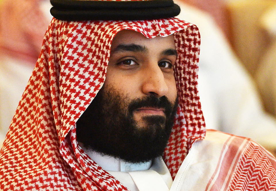 Mohammed bin Salman, pictured here at the Future Investment Initiative conference in 2018. (Photo by FAYEZ NURELDINE/AFP via Getty Images)