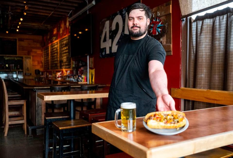 Chef Nicholas Westover spent almost six months “constantly improving” his Italian beef. He shows off the current (top-notch) rendition on Tuesday, March 28, 2023.