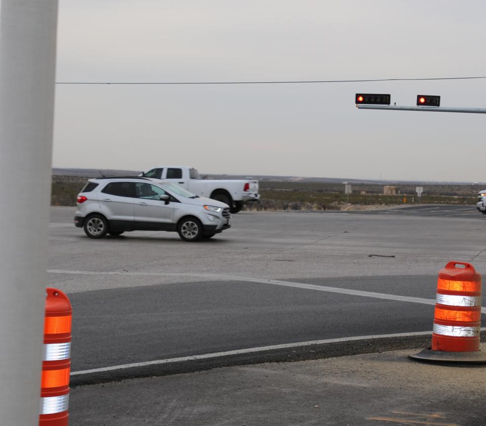 Traffic passes through on U.S. 62/180 on March 23, 2024 as the Southeast Loop Road was open the day before as another alternative to hit U.S. 285.