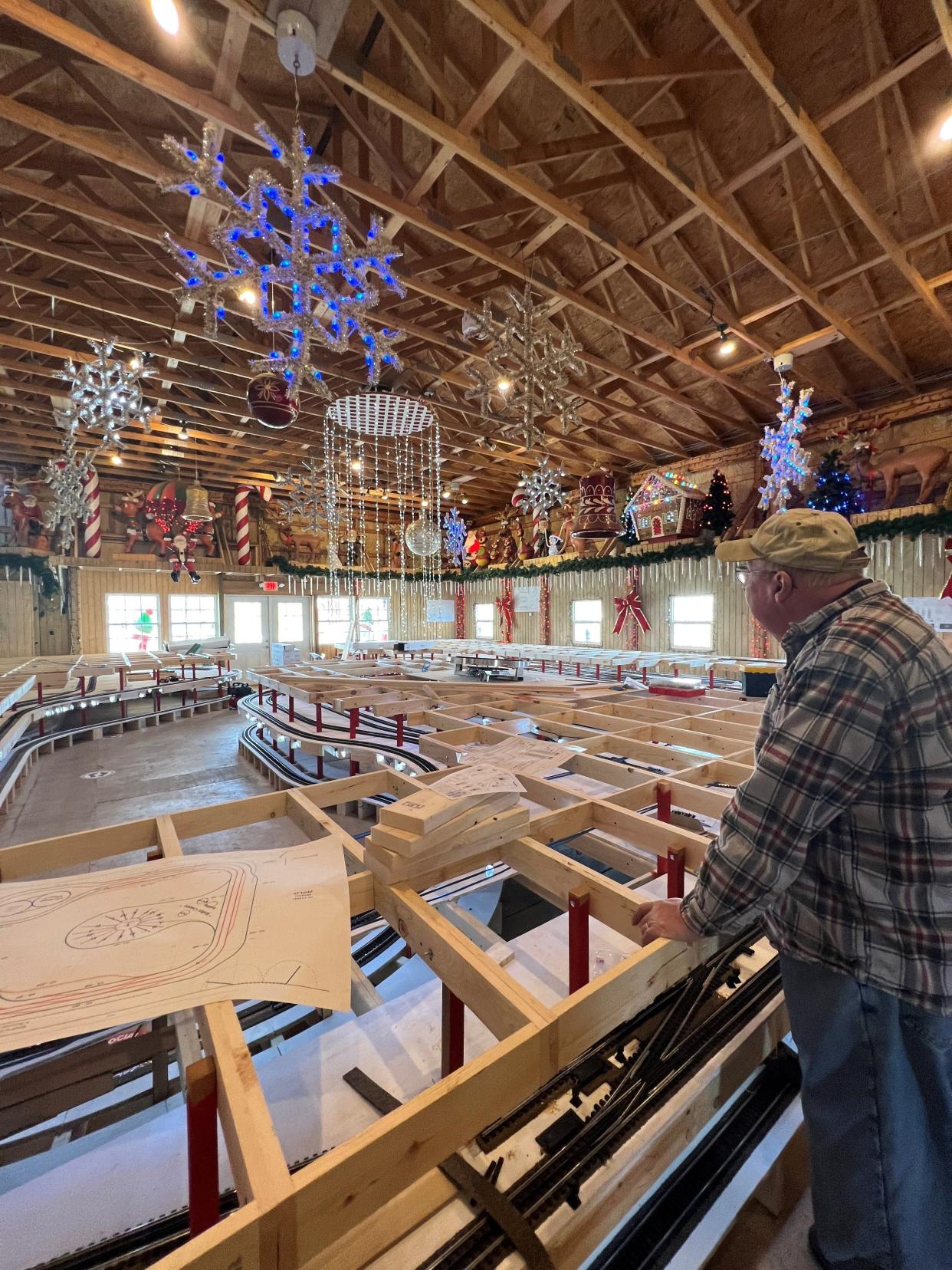 The Toy Train Room at the Christmas Ranch in Morrow.