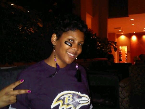 Reeta Hubbard, a Ravens fan, takes issue with Colin Kaepernick's unemployment. (Special to Yahoo Sports) 