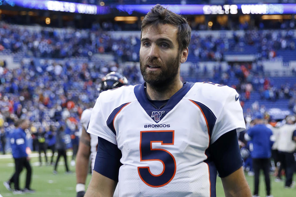 The Broncos placed Joe Flacco on injured reserve Friday with a neck injury, officially ending his season.