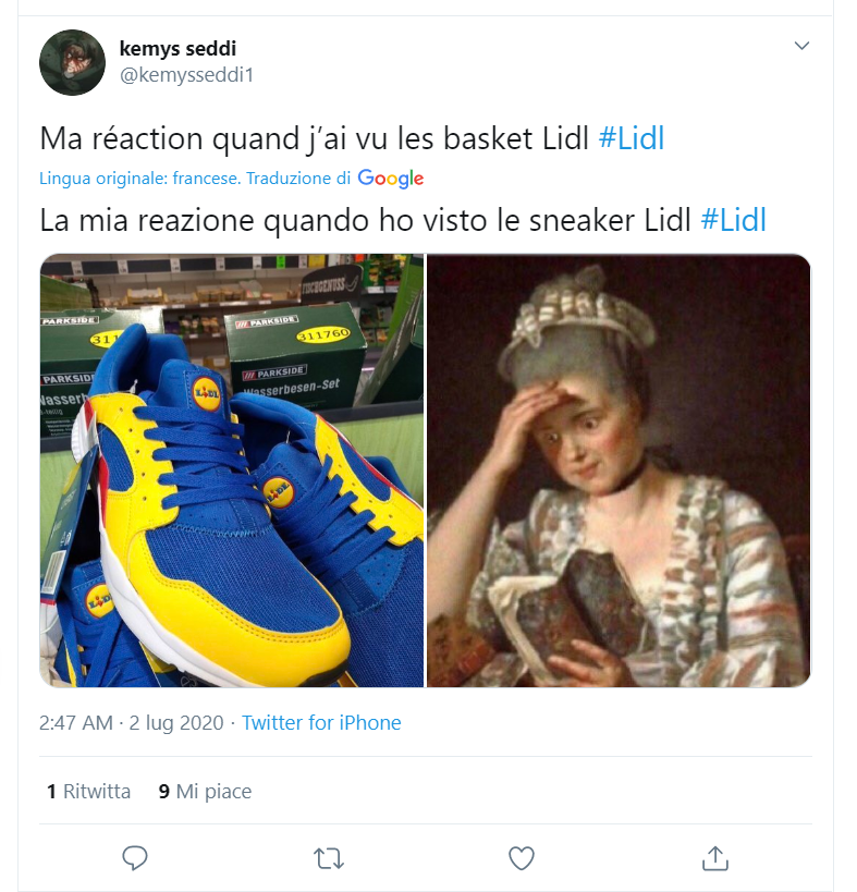 Dalle scarpe da ginnastica pensate da un daltonico, alla ricerca ossessiva dei prodotti Lidl ormai introvabili, fino al premier Giuseppe Conte che promette 600 euro di bonus a chi ha il coraggio di comprarle... ecco i meme più divertenti